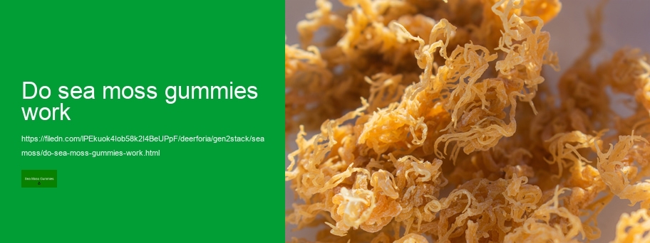 sea moss gummies for weight loss